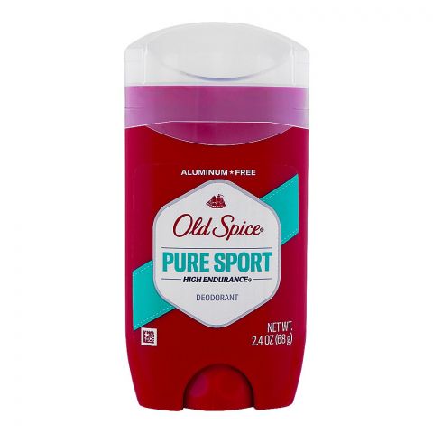 Old Spice Pure Sport Aluminum Free High Endurance Deodorant Stick, For Men, 68g