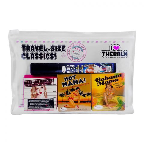 The Balm Cosmetics Travel-Size Classics! Highlighter, Blush, Bronzer & Mascara Set, 4-Pack