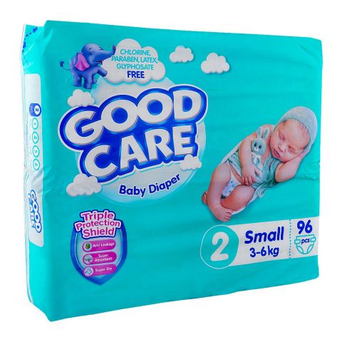 Good Care Baby Diaper No. 2 Small, 3-6 KG, 96-Pack