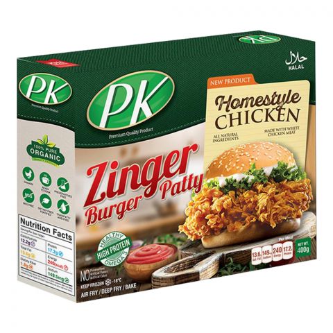 PK Zinger Burger Patty, 4-Pack