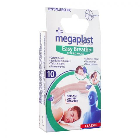 Megaplast Easy Breath Nasal Plasters, 10-Pack