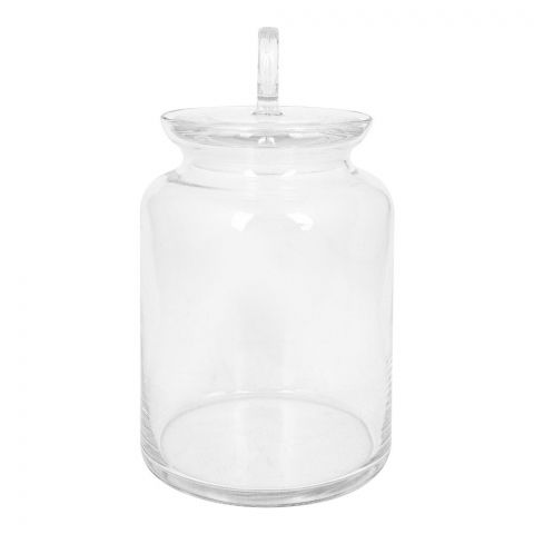 Pasabahce Glass Kitchen Jar With Lids, Glass Storage Containers, 8.75 Inches, 98673