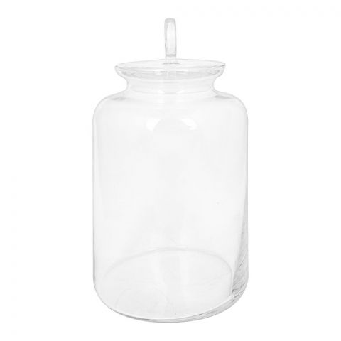Pasabahce Glass Kitchen Jar With Lids, Glass Storage Containers, 10.25 Inches, 98677