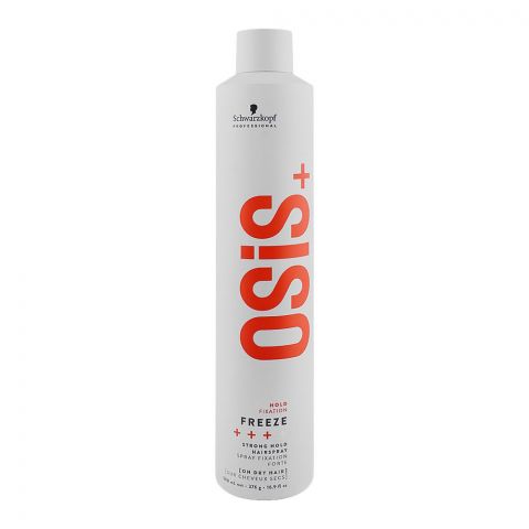 Schwarzkopf Osis+ Freeze Hold Fixation Strong Hold Hair Spray, 500ml