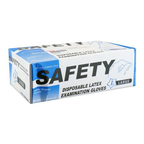 Safety Surgical Gloves, Large, 100-Pack