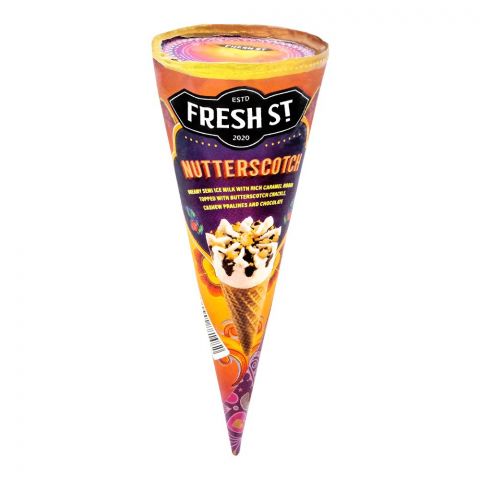Fresh Street Nutterscotch Ice Cream Cone, 110ml