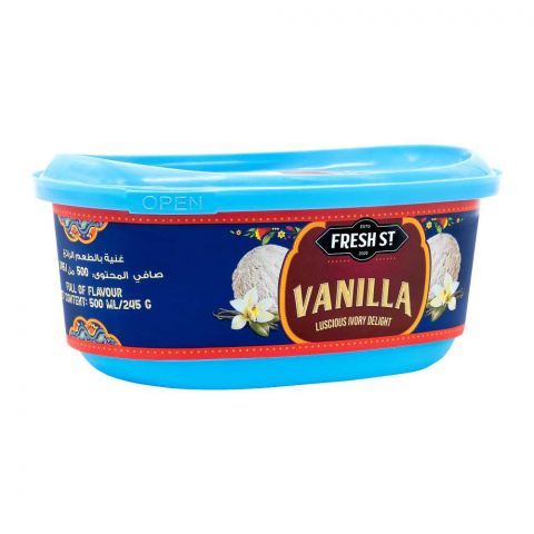 Fresh Street Vanilla Ice Cream, 500ml
