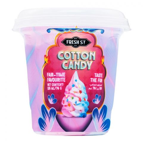 Fresh Street Cotton Candy Ice Cream Cup, 125ml