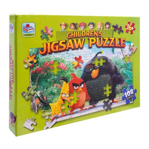 Learner's Childern Puzzle Jigsaw Angry Bird, For 6+ Years, 417-8806