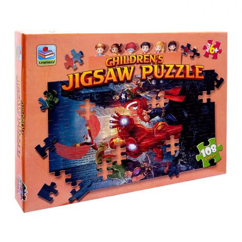 Learner's Childern Puzzle Jigsaw Super Hero, For 6+ Years, 417-8808