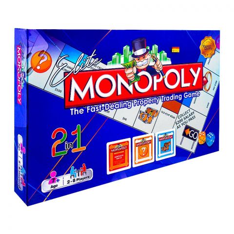 Gamex Cart Elite 2-In-1 Monopoly, For 7+ Years, 419-7202