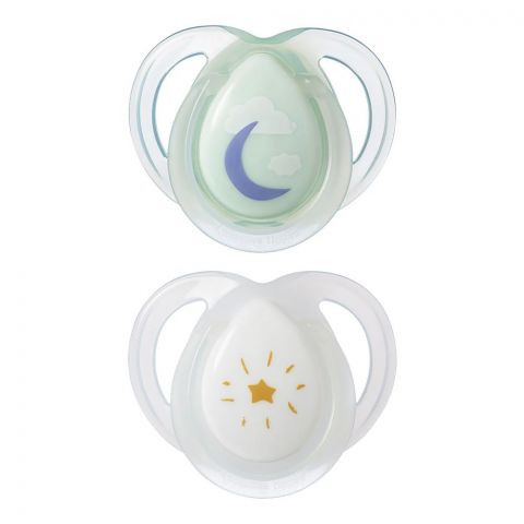 Tommee Tippee Night Time Soother, For 0-6 Months, 2-Pack, 533465
