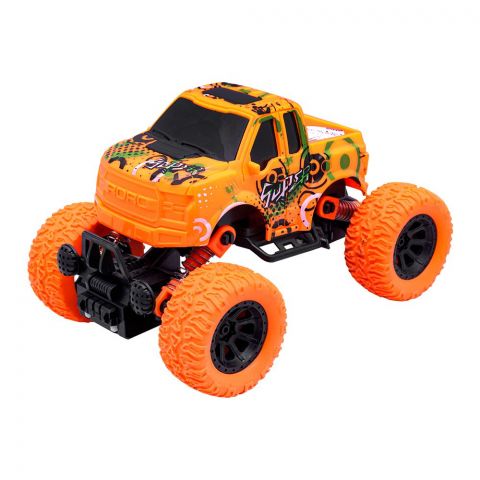 Rabia Toys Pull Back Off Road Climbing Four Wheel Car, Orange, ORC060