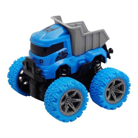 Rabia Toys Double Inertia 4WD Stunt Truck, Blue, WZ-101