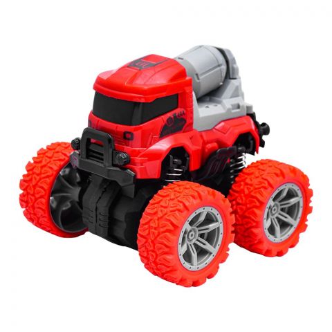 Rabia Toys Double Inertia 4WD Stunt Truck, Red, WZ-101