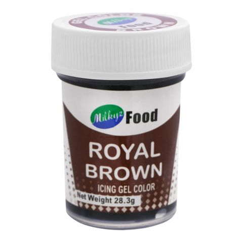 Milkyz Food Royal Brown Icing Gel Color, 28.3g