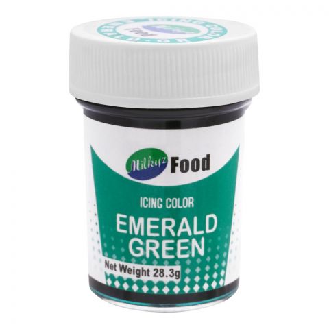 Milkyz Food Royal Emerald Green Icing Gel Color, 28.3g