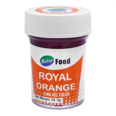 Milkyz Food Royal Orange Icing Gel Color, 28.3g