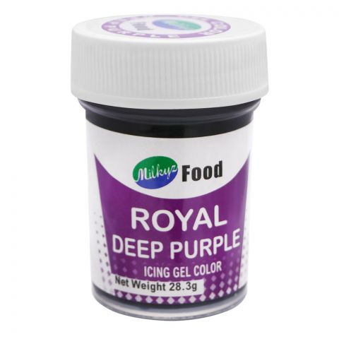 Milkyz Food Royal Purple Icing Gel Color, 28.3g