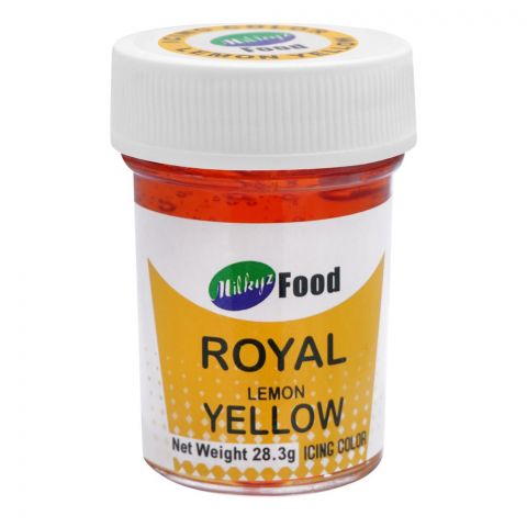 Milkyz Food Royal Lemon Yellow Icing Gel Color, 28.3g