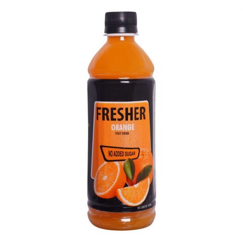 Fresher Orange Nector No Added Sugar Juice, 500ml Bottle