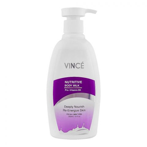 Vince Nutritive Pro Vitamin B5 Body Milk, For All Skin Types, 300ml