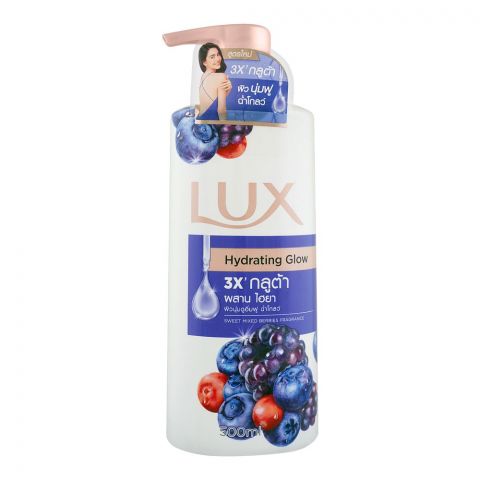 Lux Hydrating Glow Sweet Mixed Berries Fragrance Body Wash, 500ml