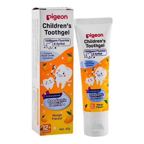 Pigeon Mango Flavor Children's Tooth Gel H79566, 45g