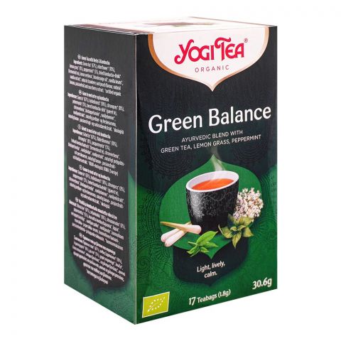 Yogi Tea Organic Green Balance Tea Bags, 17-Pack, 30.6g
