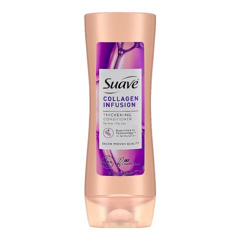Suave Collagen Infusion Thickening Conditioner, For Fine + Flat Hair, 443ml