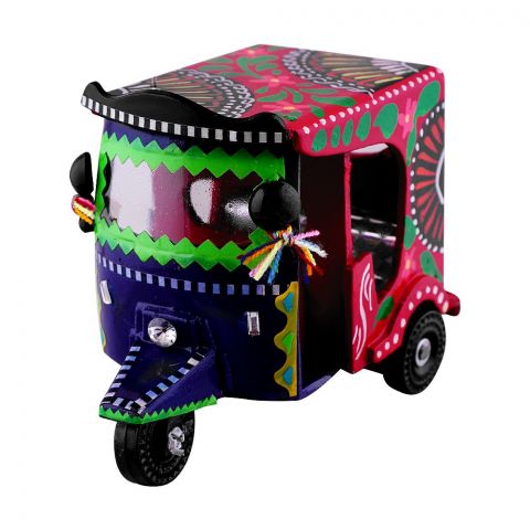Star Shine Truck Art Small Rickshaw Miniatures, Red