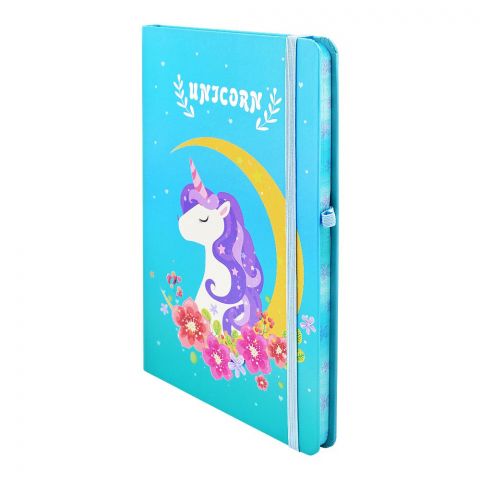 Children's Diary, Unicorn/Blue, FD-06