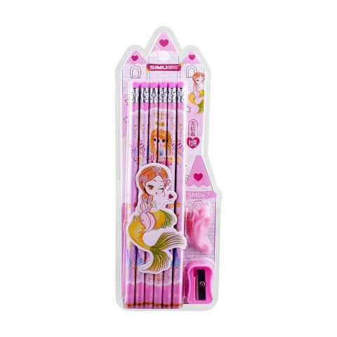 SJ Mermaid Pencil, Pink, SM-067