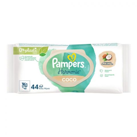 Pampers Hamonie Coco Baby Wipes, 44-Pack
