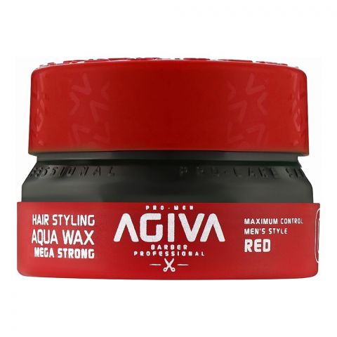 Agiva Professional Mega Strong Hair Styling Aqua Wax, 05 Red, 155ml