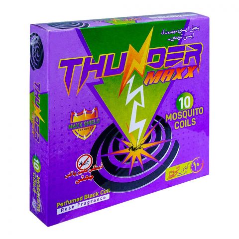 Thunder Maxx Mosquito Black Rose Coil, 10-Pack