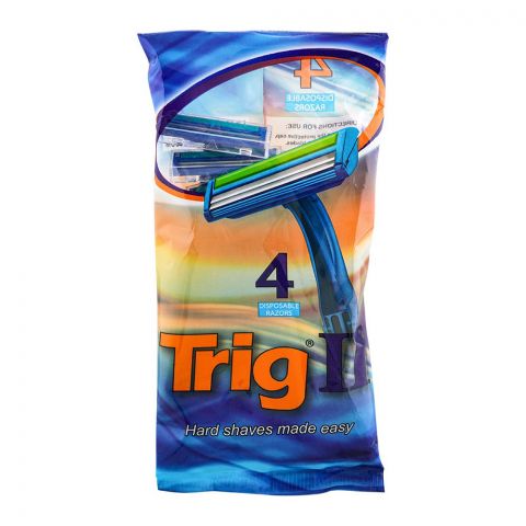 Treet Trig II Disposable Razors, 4-Pack