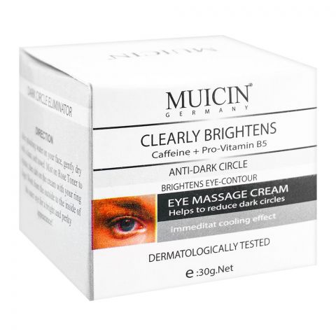 Muicin Caffeine + Pro Vitamin B5 Eye Massage Cream, 30g
