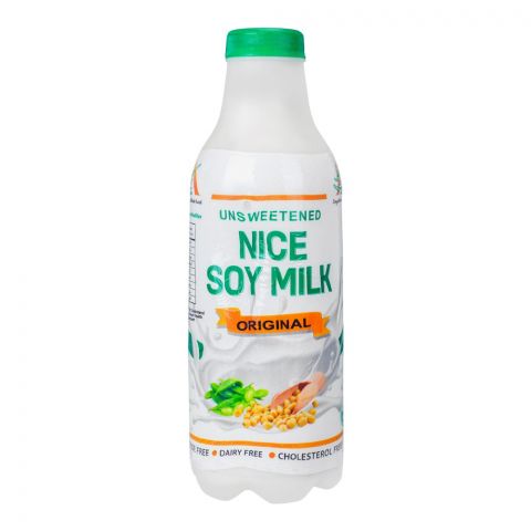 Nice Soy Milk Unsweetened Original, 1 Liter Pet