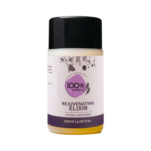 100% Wellness Co Rejuvenating Elixir Intense Repair Hair Oil, 120ml