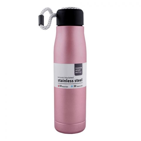 SAS Stainless Steel Fashion Sport Water Bottle, 500ml, Pink