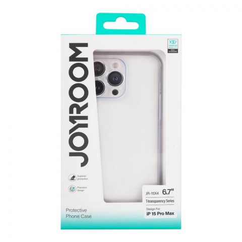 Joyroom T-Transparency Series iPhone 15 Pro Max 6.7 Inches Protective Phone Case Transparent, JR-15X4