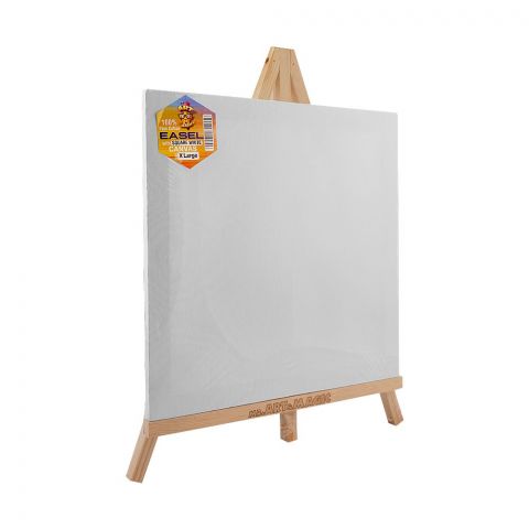 Mr. Art Magic 100% Pure Cotton Easel With Square Canvas, X-Large, White, 555-3905