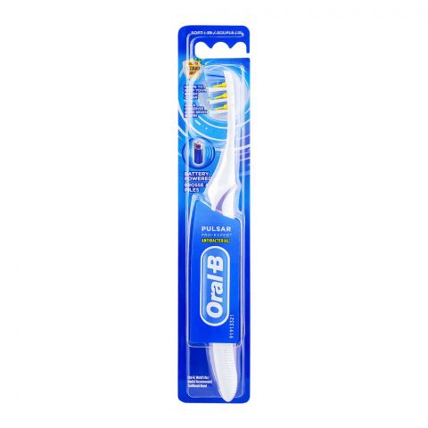 Oral-B Pro-Expert Pulsar Antibacterial Battery Powered Toothbrush, Soft