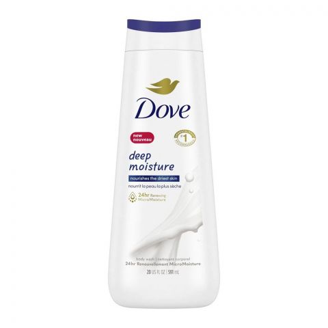 Dove Deep Moisture Nourishes The Daries Skin 24HR Micro Moisture Body Wash, 591ml