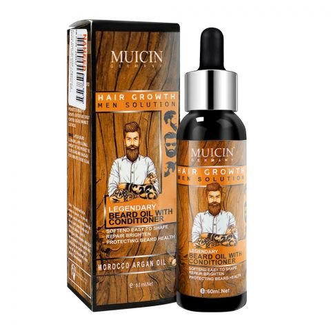 Muicin Hiar Growth Legendary Beard Oil With Conditioner, 60ml