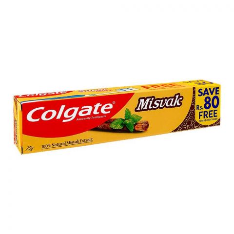Colgate Misvak Extract Tooth Paste Brush Pack, 75g