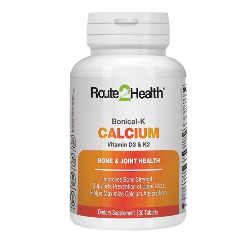 Route 2 Health Bonical-K Calcium Tablet, 30-Pack