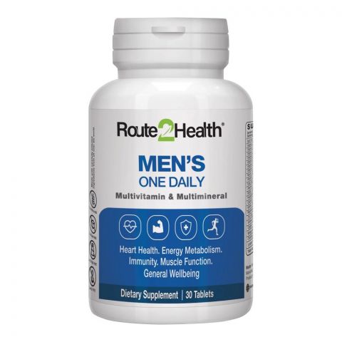 Route 2 Health Men's One Daily Multivitamin Tablet, 30-Pack