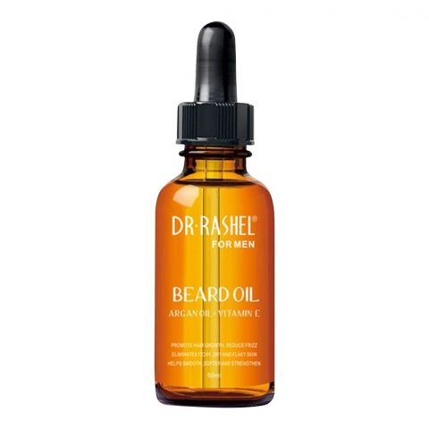 Dr. Rashel For Men Argan Oil + Vitamin E Beard Oil, 50ml